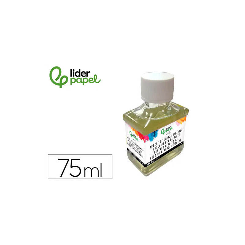 ACEITE DE LINAZA REFINADO LIDERPAPEL BOTE DE 75 ML