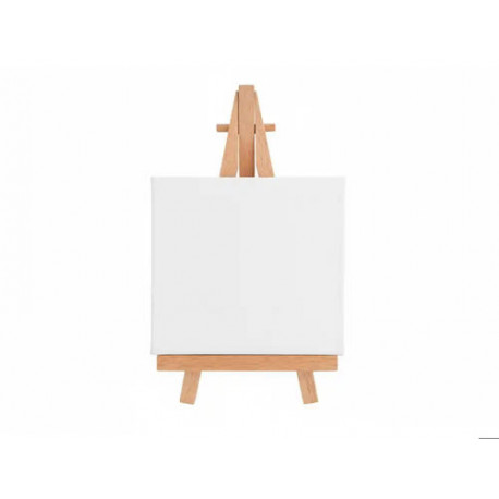 MINI LIENZO CON CABALLETE LIDERPAPEL 8X10 CM GRAMAJE 280G/M2 CERTIFICADO FSC