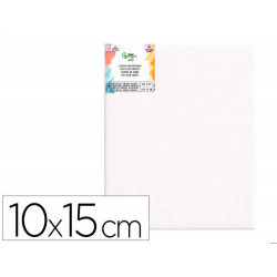 BASTIDOR LIDERPAPEL 0P LIENZO GRAPADO PARTE TRASERA ALGODON 100% BORDES MADERA 10X15 CM GRAMAJE 280G