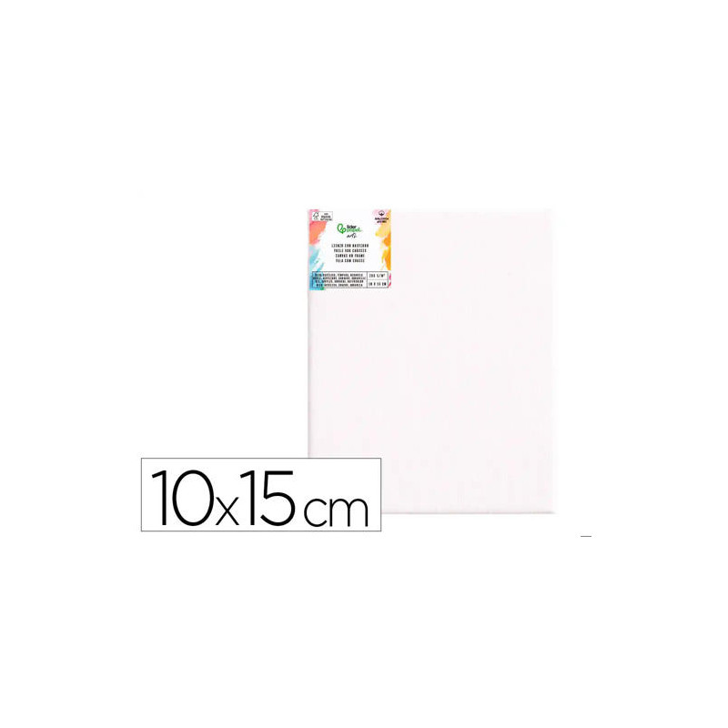 BASTIDOR LIDERPAPEL 0P LIENZO GRAPADO PARTE TRASERA ALGODON 100% BORDES MADERA 10X15 CM GRAMAJE 280G