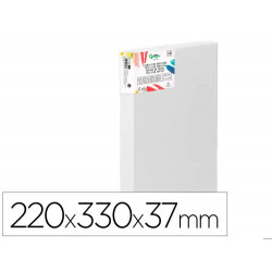 BASTIDOR 3D EXTRAGRUESO LIDERPAPEL 4P GRAPADO PARTE TRASERA ALGODON 100% 22X33 CM GRAMAJE 380G/M2 CE