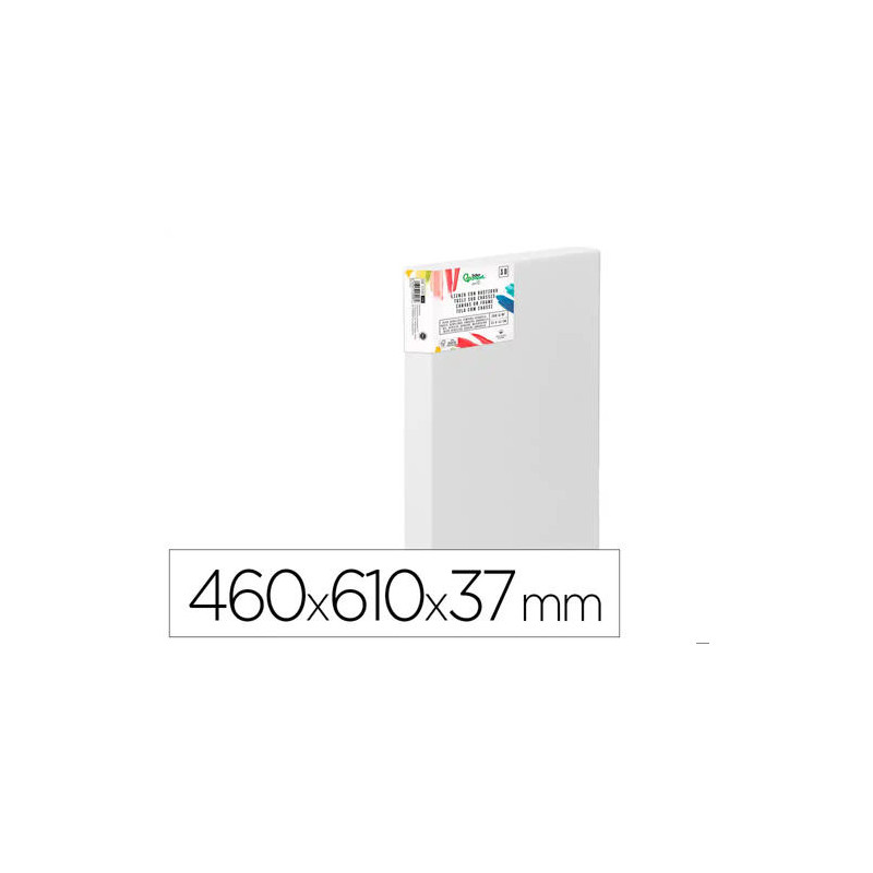 BASTIDOR 3D EXTRAGRUESO LIDERPAPEL 12P GRAPADO PARTE TRASERA ALGODON 100% 46X61 CM GRAMAJE 380G/M2 C