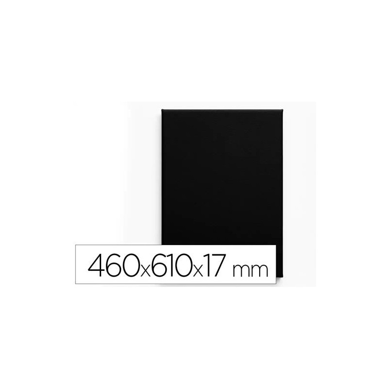 BASTIDOR NEGRO LIDERPAPEL 12P LIENZO GRAPADO PARTE TRASERA ALGODON 100% 46X61 CM GRAMAJE 320G/M2 CER