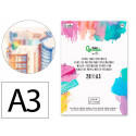 BLOC PAPEL MULTITECNICA LIDERPAPEL DIN A3 PARA ACRILICO OLEO Y GOUACHE 20 HOJAS GRAMAJE 260G/M2