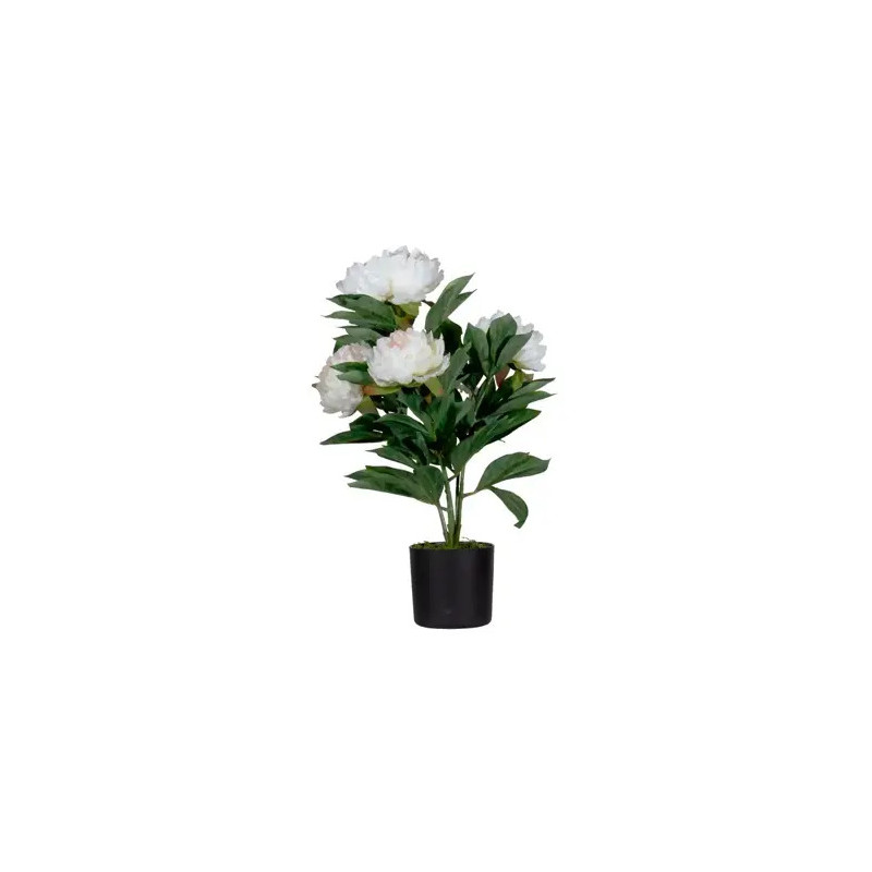 FLOR ARTIFICIAL PAPERFLOW PEONIA BLANCA 55 CM