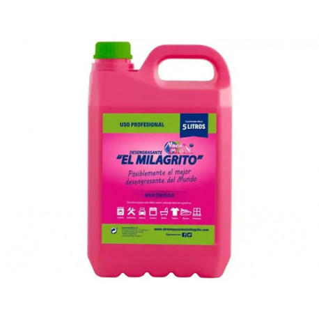 LIMPIADOR DESENGRASANTE NUCA MAX EL MILAGRITO GARRAFA DE 5 LITROS