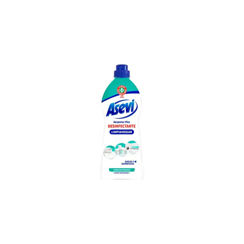 LIMPIAHOGAR DESINFECTANTE ASEVI GERPOSTAR PLUS PARA SUELOS Y SUPERFICIES BOTELLA 1100 ML