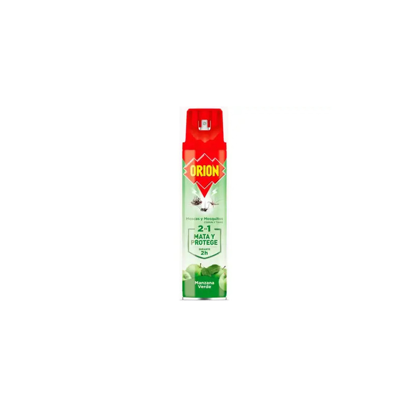 INSECTICIDA ORION PARA MOSCAS Y MOSQUITOS AROMA MANZANA BOTE DE 600 ML