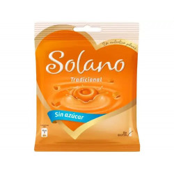 CARAMELO SOLANO TRADICIONAL TOFFE CON CREMA SIN AZUCAR BOLSA DE 99 GR