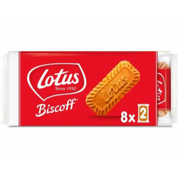 GALLETAS LOTUS BISCOFF CARAMELIZADAS PACK DE 8 BOLSAS DE 2 UNIDADES 124 GR