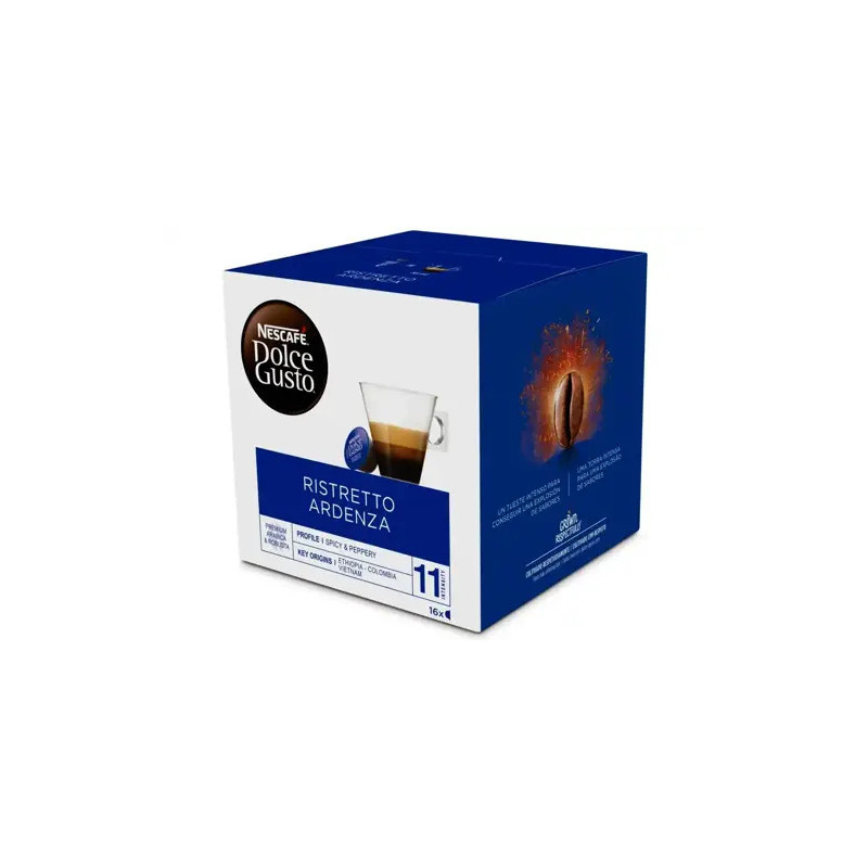 CAFE DOLCE GUSTO RISTRETTO ARDENZA INTESIDAD 11 CAJA DE 16 CAPSULAS