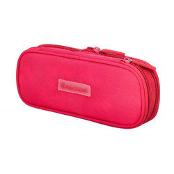 ESTUCHE PORTATODO LIDERPAPEL COLOR POP 2 CREMALLERAS CON COMPARTIMENTO EXTENSIBLE ROSA FUCSIA 230 X 