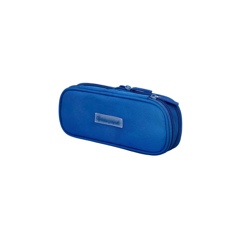 ESTUCHE PORTATODO LIDERPAPEL COLOR POP 2 CREMALLERAS CON COMPARTIMENTO EXTENSIBLE AZUL 230 X 60 MM