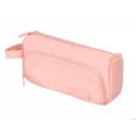 ESTUCHE PORTATODO LIDERPAPEL MINIBAG 2 CREMALLERAS CON BOLSILLO INTERIOR ROSA PASTEL 212 X 100 X 70 