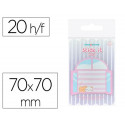 BLOC NOTAS ADHESIVAS IMAGINOVO MEOW 20 HOJAS VENTANA 70X70 MM