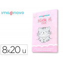 NOTAS ADHESIVAS IMAGINOVO STICK IT! NOTEBOOK 20 NOTAS ADHESIVAS GATITO TAMAÑOS SURTIDOS