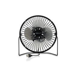VENTILADOR SOBREMESA AVANT 3W DIAMETRO 150 MM ALIMENTACION USB LONGITUD CABLE 1 MT COLOR NEGRO