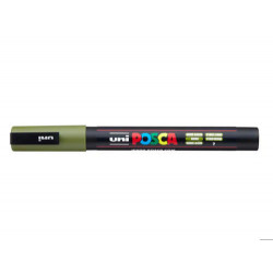 ROTULADOR UNI POSCA 0,9 - 1,3MM PC-3M VERDE KAKI