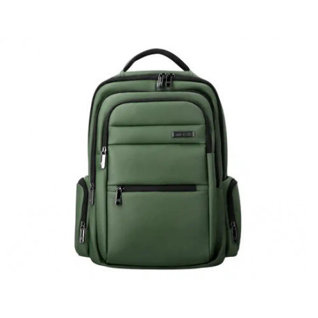 MOCHILA ANTARTIK VOLT 5 COMPARTIMENTOS COLOR VERDE MILITAR INTERIOR NARANJA 450X180X330 MM