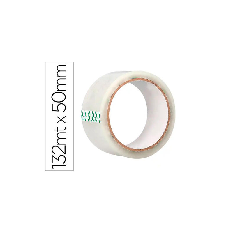 CINTA ADHESIVA Q-CONNECT POLIPROPILENO TRANSPARENTE 132 MT X 50 MM PARA EMBALAJE