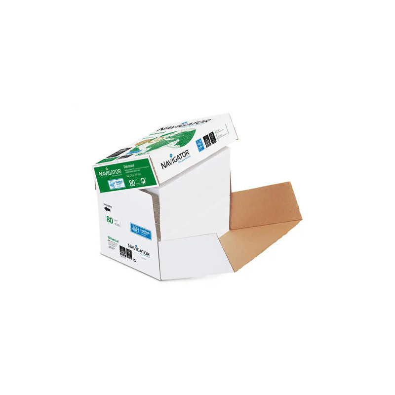 PAPEL FOTOCOPIADORA NAVIGATOR DIN A4 80 GRAMOS CAJA DE 2500 HOJAS