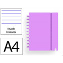 CUADERNO INGENIOX FOAM A4 80H RAYADO HORIZONTAL VIOLETA