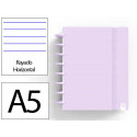 CUADERNO INGENIOX FOAM A5 80H RAYADO HORIZONTAL MALVA PASTEL