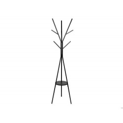 PERCHERO METALICO MAUL AVALON PIE 9 COLGADORES COLOR NEGRO 1800X310 MM