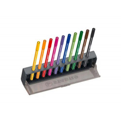 ROTULADOR STABILO ACUARELABLE PEN 68 ESTUCHE CLICK SET 10 UNIDADES COLORES SURTIDOS