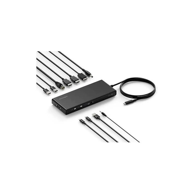 REPLICADOR DE PUERTOS KENSINGTON SD4842P EQ USB-C 10GBPS CON TRES SALIDAS VIDEO 100 W