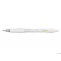 BOLIGRAFO PILOT G-2 BLANCO PASTEL TINTA GEL RETRACTIL SUJECION DE CAUCHO