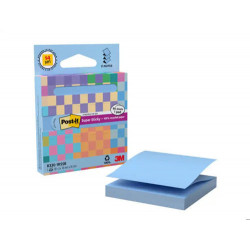 BLOC DE NOTAS ADHESIVAS QUITA Y PON POST IT Z-NOTAS SUPER STICKY 100% PEFC 76X76 MM DISPENSADOR 90 H