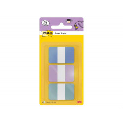 BANDERITAS SEPARADORAS RIGIDAS DISPENSADOR POST-IT INDEX STRONG 686-3 COAST 25,4X38.1 MM PACK DE 36