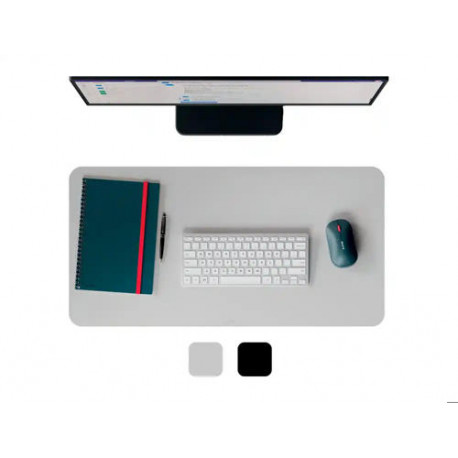 ALFOMBRILLA DE ESCRITORIO LEITZ PIEL RECICLADA COLOR GRIS CLARO 700X360 MM