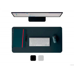 ALFOMBRILLA DE ESCRITORIO LEITZ PIEL RECICLADA COLOR GRIS OSCURO 700X360 MM