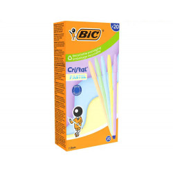 BOLIGRAFO BIC CRISTAL PASTEL COLORES SURTIDOS PUNTA 1 MM