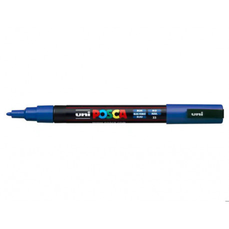 ROTULADOR UNI POSCA PC-3M MARCADOR DE PINTURA PUNTA CONICA 0,9-1,3 MM AZUL