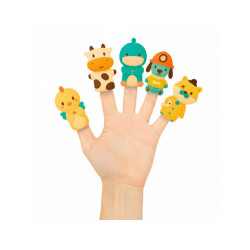 MARIONETAS DE DEDOS IMAGINOVO TINY TALES PVC EXPOSITOR DE CARTON SOBREMESA 10 UNIDADES SURTIDAS 360X