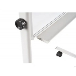 PIZARRA BLANCA BI-OFFICE MOBILE MAGNETICA DOBLE CARA FLIPCHART AJUSTABLE EN ALTURA 700X1200 MM
