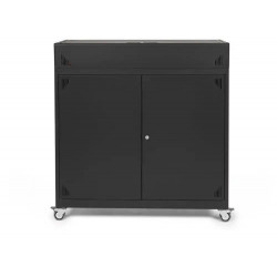 ARMARIO METALICO IORDER PARA CARGA DE ROBOTS CON ALMACENAMIENTO 12 CAJAS PACK Y 12 HUBS COLOR ANTRAC