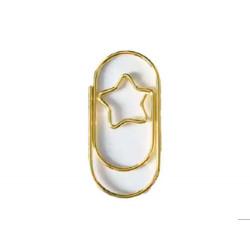 CLIPS IMAGINOVO 28 MM FORMA ESTRELLA EN BLISTER DE 10 UNIDADES