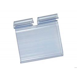 SOPORTE PORTAPRECIOS Q-CONNECT PARA GANCHOS EN T ETIQUETA 39X60MM TRANSPARENTE