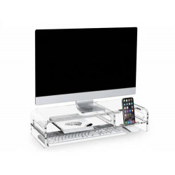 SOPORTE Q-CONNECT PARA MONITOR METACRILATO 508X203X114 MM