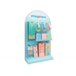 CLIPS IMAGINOVO EXPOSITOR DE SOBREMESA CON 51 BLISTER Y CAJAS SURTIDAS EN DISTINTOS FORMATOS 450X780