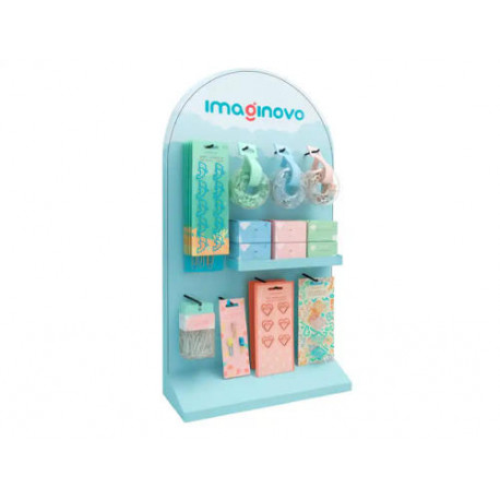 CLIPS IMAGINOVO EXPOSITOR DE SOBREMESA CON 51 BLISTER Y CAJAS SURTIDAS EN DISTINTOS FORMATOS 450X780