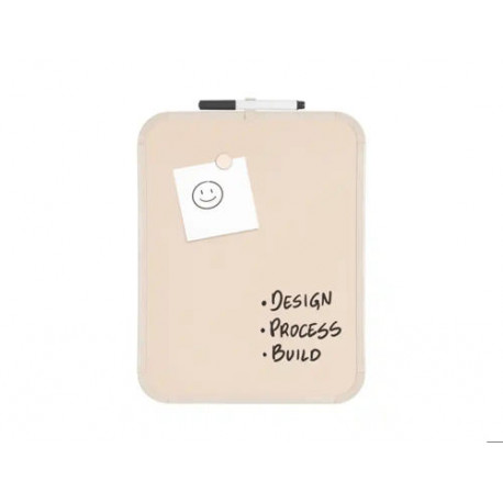 PIZARRA BLANCA BI-OFFICE EASY MAGNETICA CON ROTULADOR COLOR BEIGE 279X355 MM