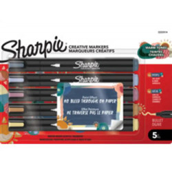 ROTULADOR SHARPIE ACRILICO CREATIVE MARKERS BULL TONOS CALIDOS BLISTER DE 5 UNIDADES COLORES SURTIDO