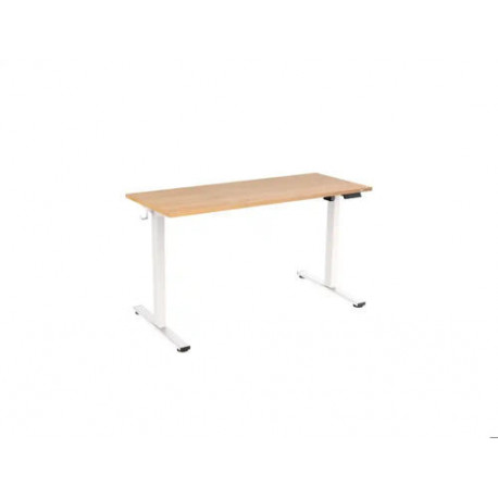 MESA REGULABLE ROCADA E-TABLE ECO REGULABLE EN ALTURA ELECTRICA ESTRUCTURA METALICA BLANCO/ROBLE 140