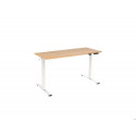 MESA REGULABLE ROCADA E-TABLE ECO REGULABLE EN ALTURA ELECTRICA ESTRUCTURA METALICA BLANCO/ROBLE 140