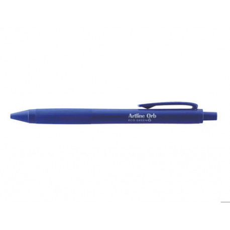 BOLIGRAFO ARTLINE ORB ECO GREEN RETRACTIL 1 MM AZUL